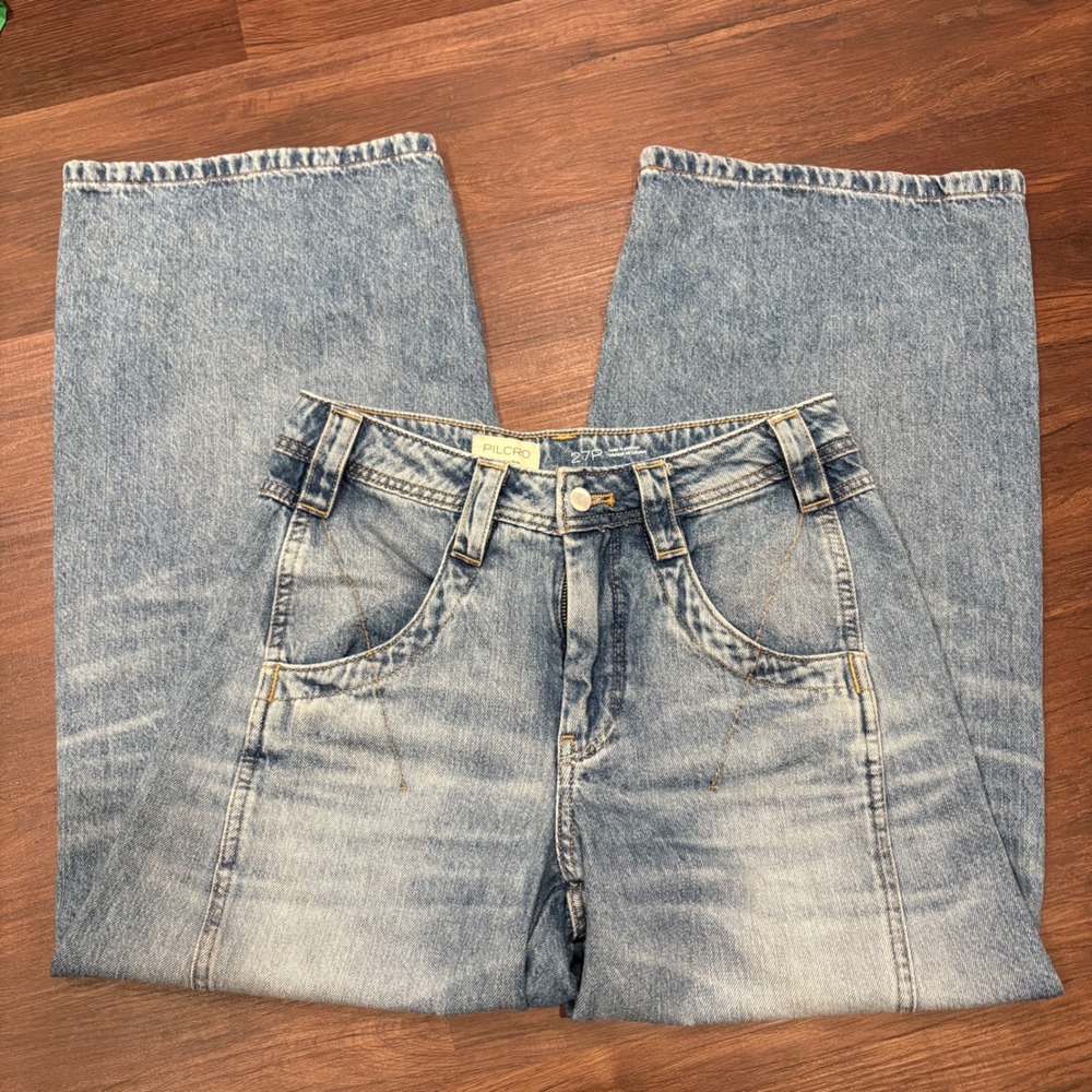 Pilcro NWOT Kenny High Rise Tapered Barrel Leg Jeans 27P Anthropologie Everyday - Picture 7 of 13